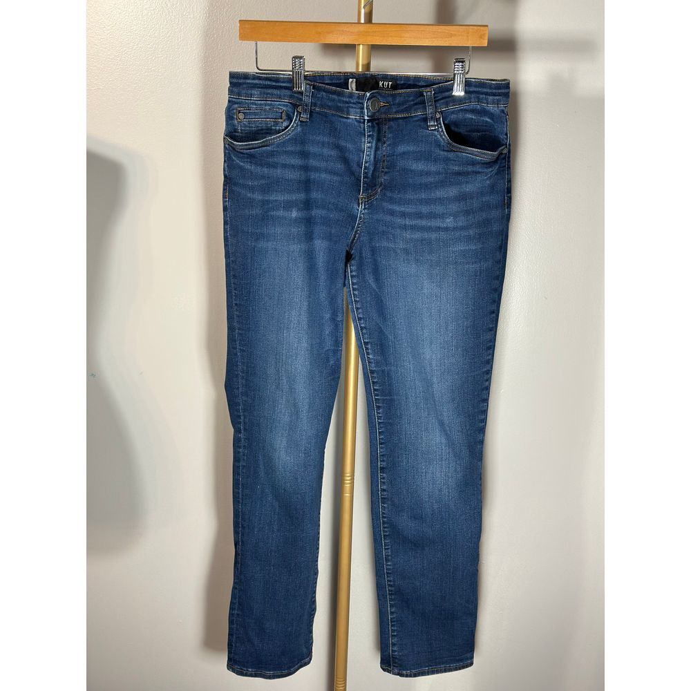 Women's Kut From The Kloth Jeans Style# KP4940ME2 Size 10 Dark Blue Wash EUC